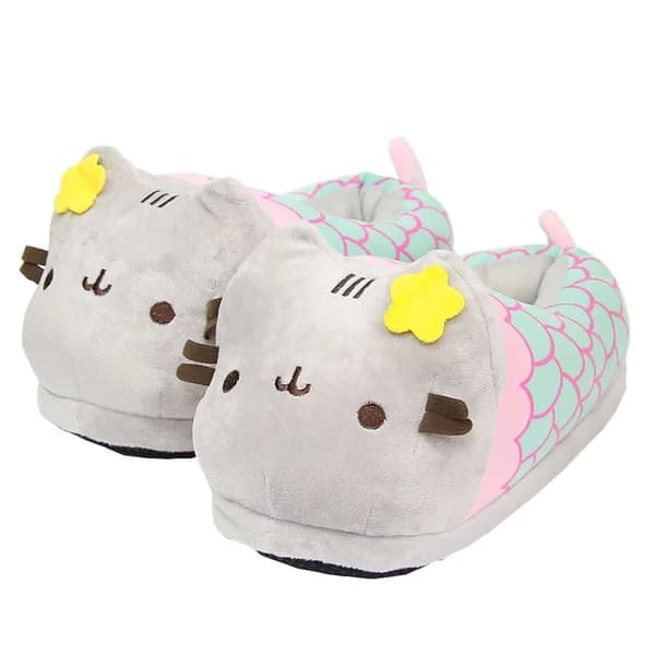 [KK] Kawaii Pusheen Bomullstøfler Vinter Tegneserie Anime Figurer Komfortable Varme Sko med myke såler Gutter Jenter Bursdag Julegave