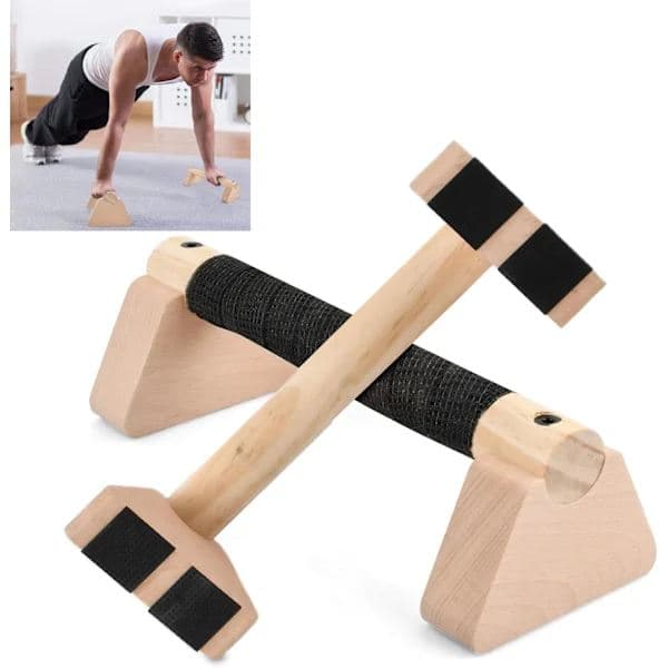 St Parallel Bar, 25cm Parallettes med Sklisikker Base, Gymnastikkbom Push Up Calisthenics Yoga, Tykt Håndtak