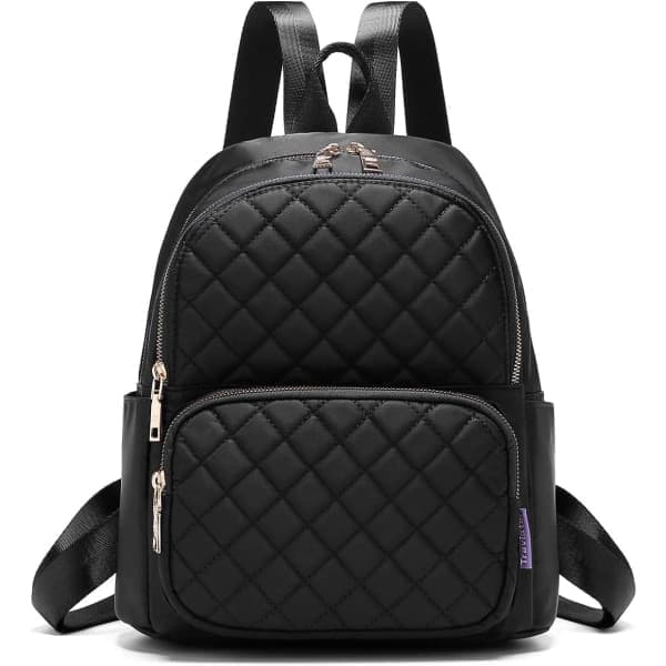 {CA} Ryggsekk Damemote Nylon Casual Ryggsekk Liten Dame Ryggsekk Anti, Svart