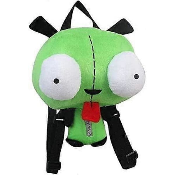 Ny Alien Invader Zim 3D Øyne Robot Gir Søt Plukket Ryggsekk Grønn Veske Julegave 14 tommer (LGL)