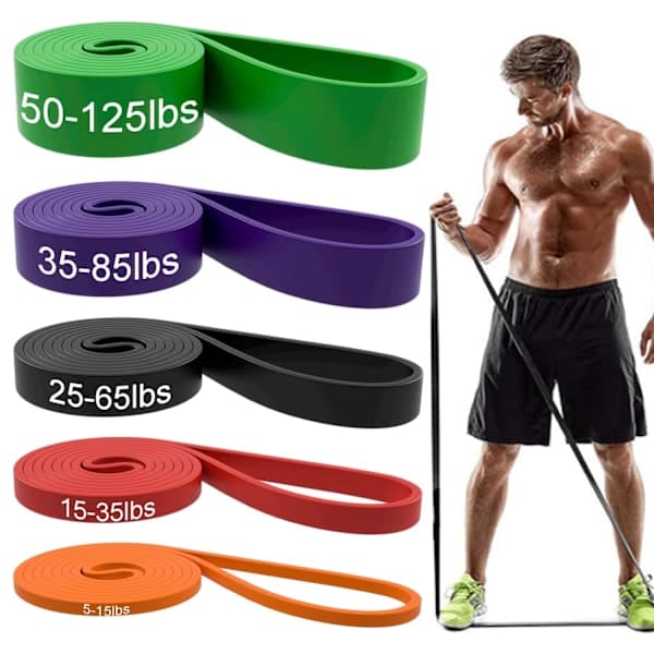 Motstandsbånd, pull-up assistansebånd – treningsbånd, elektroniske treningsbånd, lange motstandsbånd, egnet for trening og fitness.
