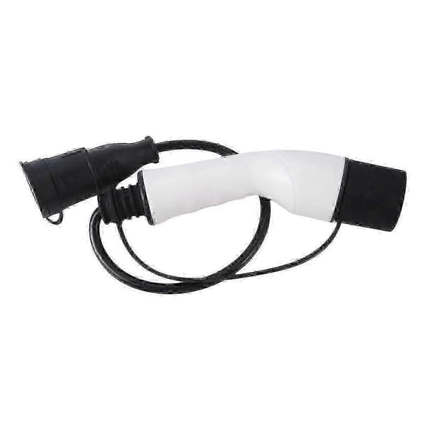 EV-kontakt 16A Type 2 Hannplugg til Schuko-kontakt EV-ladeadapter for EV-ladestasjon Elbil, EU-plugg