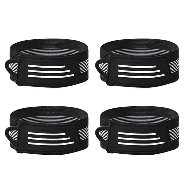 4 stk Sykkel Ankel Ben Bukser Bukseband Klips Reim Sykling Ankel Festebelte for Jogging, Sykling, Klatring, Camping