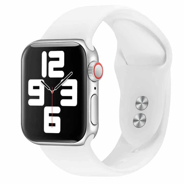 Apple Watch-kompatibel 38/40/41 1-8/Se silikonarmbånd Silikonhvit