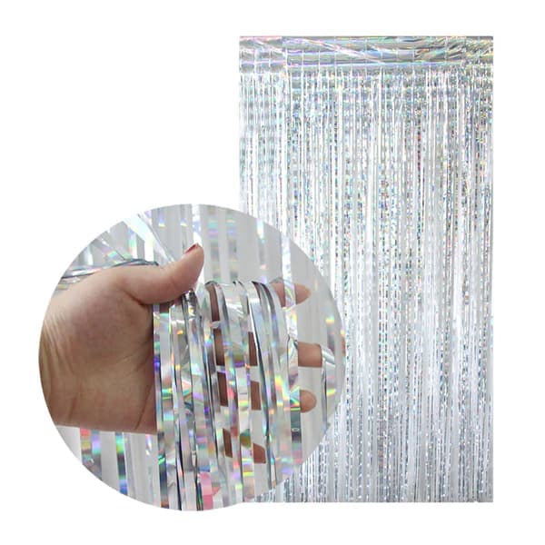 Glitterdeperi Metallic Silver 3-Pack [3x2m] til fest bursdag