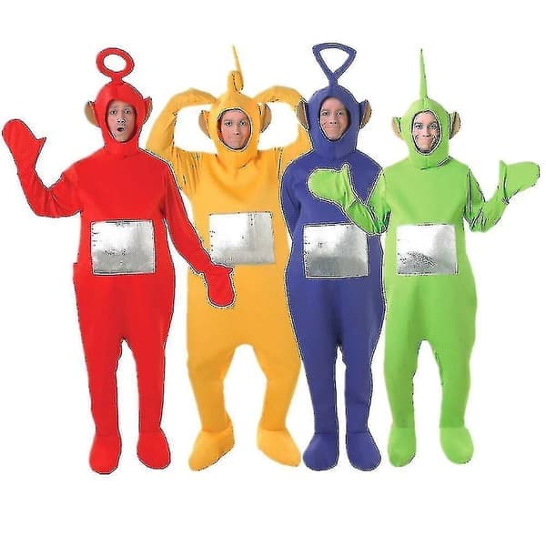 4 Farger Teletubbies Rolle Voksen Morsom Kostyme W Lilla