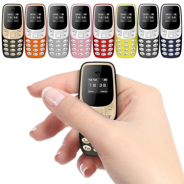 Servo Bm10 Mini Mobiltelefon 2 SIM-kort Bluetooth Hodetelefoner Stemmeveksler Lav Stråling Lydopptak Liten mobiltelefon - Perfekt