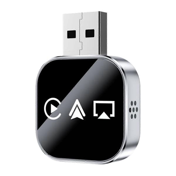 3-i-1 trådløs CarPlay-adapter, støtter Smart CarPlay, AirPlay og Android Auto, USB-adapter, kablet CarPlay til trådløs konvertering - Premium