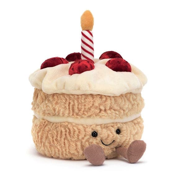 Amuseables Bursdagskake Jellycat Plysj - Perfekt
