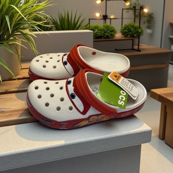 Crocs Lightning McQueen - Lightning McQueens utendørstøfler