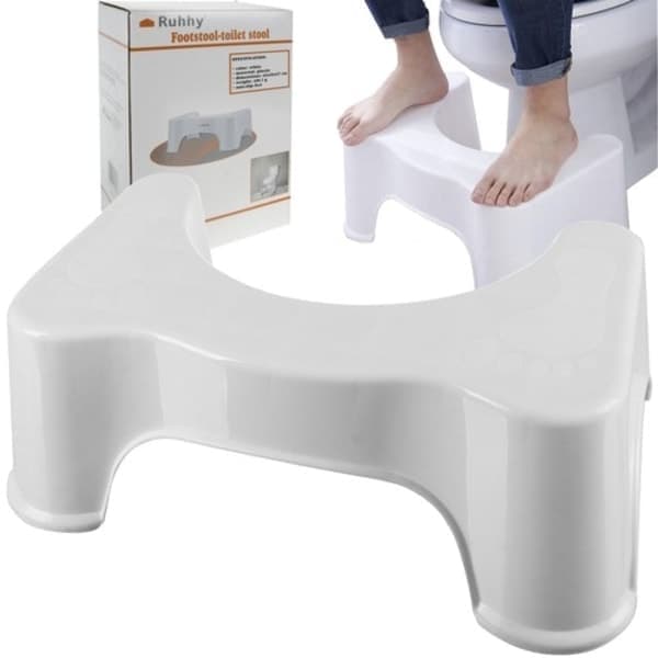 Toalettkrakk - For lindring av forstoppelse - Squatty Potty hvit 750