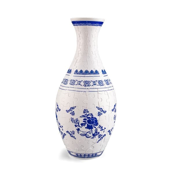 3D Puslespill Vase for Voksne, 160 Brikker Puslespill Blomstervase DIY Unik Blomstervase Innflyttingsgave for Blomsterarrangementer og