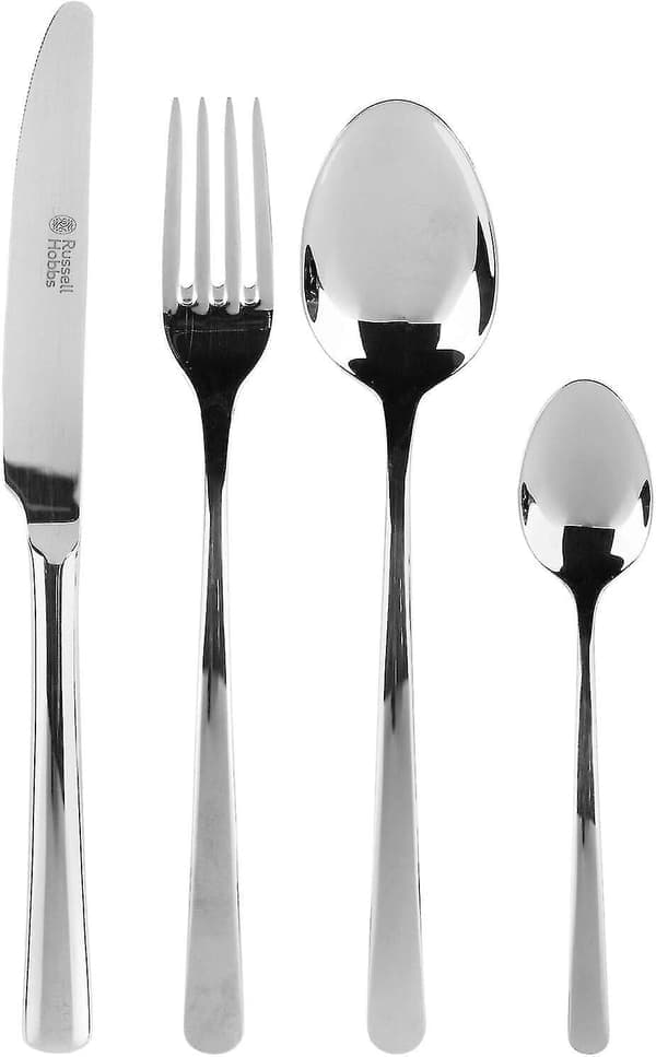 Deluxe Vienna Rustfritt Stål 48-delt Bestikksett, 12 Personers Servering, Bestikk Med Gaffler, Kniver, Spiseskjeer Og Teskjeer, Oppvaskmaskinsikker