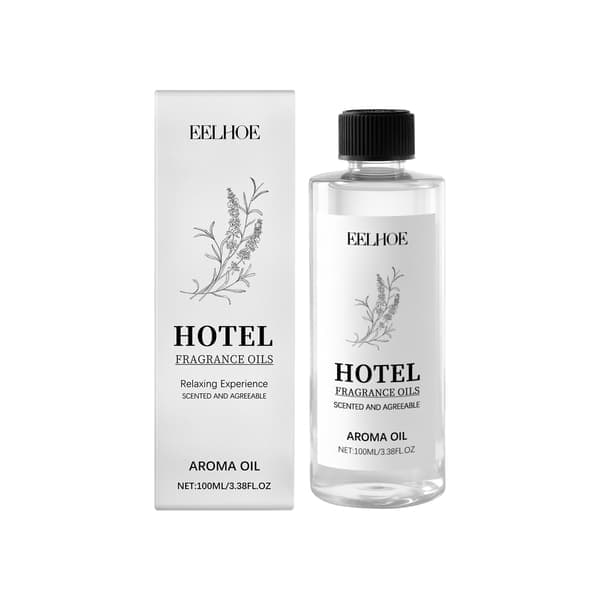 100 ml/boks EELHOE Lavendel Eterisk Olje - Skaper en avslappende atmosfære for daglig bruk og et varmt, koselig hjem.