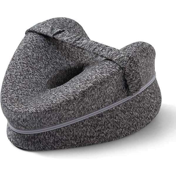 Ortopedisk knepute for sidesovere, benstøttepute i memory foam for smertelindring i hofter, rygg og ryggrad