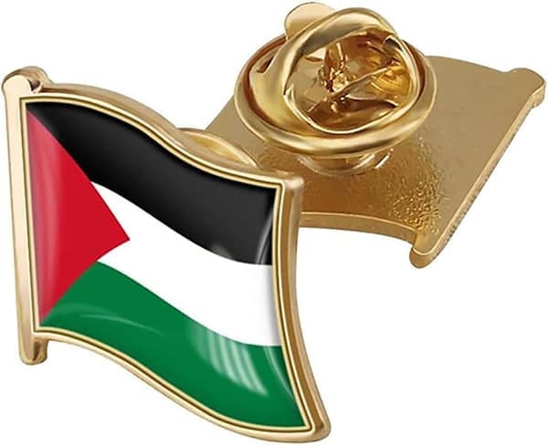 1 stk. Palestina flagg pins Palestina vinkende flagg pins Palestina flagg pin Palestina flagg kart brosje pin patriotisk merke Palestina flagg