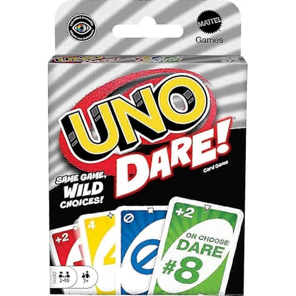2025 Siste Modell UNO Dare Kortspill for Familier og Selskaper med Utfordrende og Morsomme Oppgaver