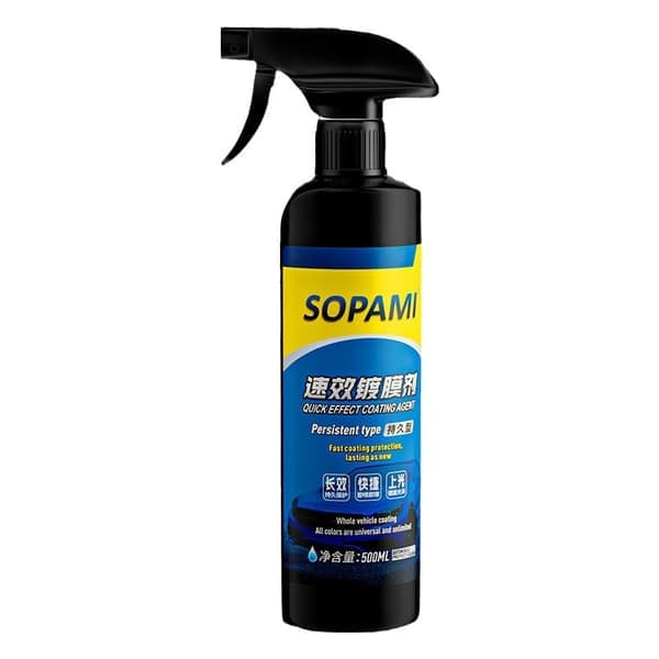 1/2/3X Sopami Bil Lakbeskyttelse Spray Hurtig Bilvoks Polish Motorsykkelsett 1 stk