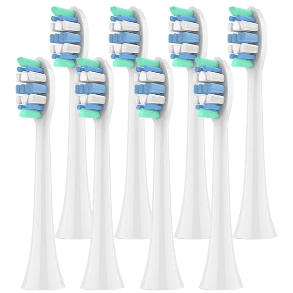 8 stk. erstatningsbørstehoder kompatible med Philips Sonicare erstatningshode for elektrisk tannbørste 4100 6500 6100 7500 5300 1100