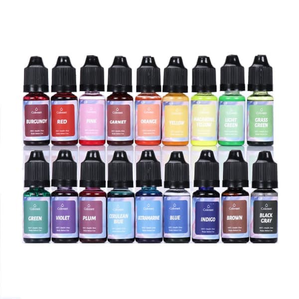 10 ml / 0,35 oz rød stearinlysfarge