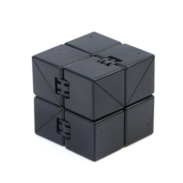 Infinity Magic Cube Fingerleketøy Kontor Flip Kubisk Puslespill Terning Svart én størrelse