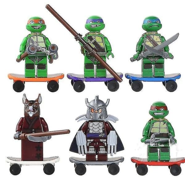 Utdanningsmontering for barn Byggeklosser Leketøy Teenage Mutant Ninja Turtles Gave Teenage Mutant Ninja Turtles Byggeklosser