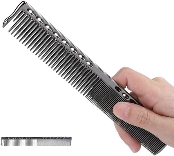 Butterfly Comb, Rustfritt stål Svart Kam for Hår, Sammenleggbar Treningsøvelse Kammer Hårstylingverktøy, Sammenleggbar Treningsøvelse Kammer