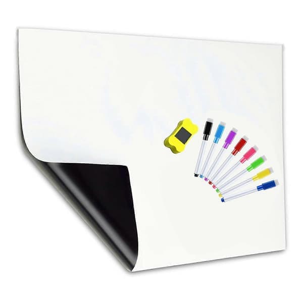 Magnetisk whiteboard A3 for kjøleskap, til hjemmekjøkken, meny, måltidsplan, handleliste, påminnelse