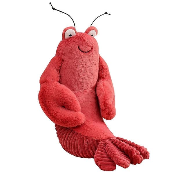 Plush Lobster Leketoy, 1 stk, Myk Utstoppa Lobster Leketoy For Barn, Søt Og Kosete Utstoppa Dyr For Jenter Og Gutter 23 cm