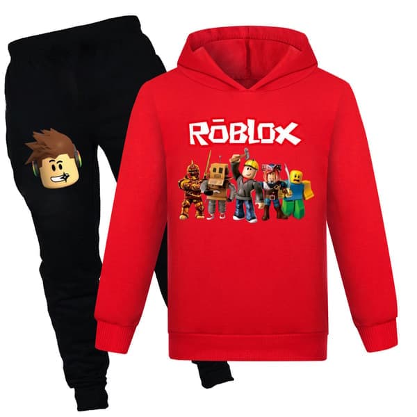 Roblox Gensere og Bukser Sett for Barn og Tenåringer 7-14 Šr Joggedress Gensersett Gaver