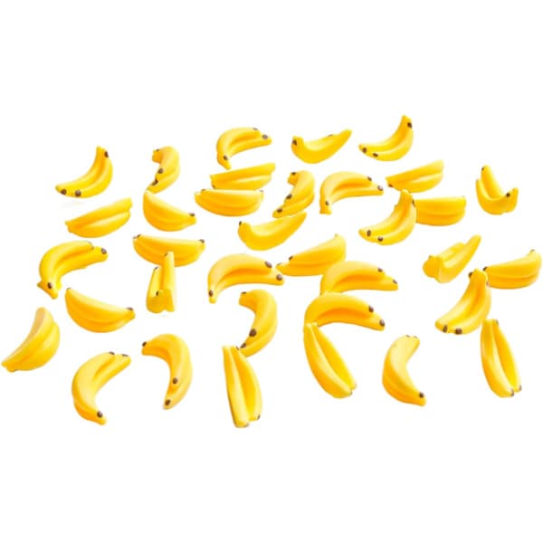 40 stk Miniatyrbananer 1/12 Skala Bananmodeller Miniatyr Frukt