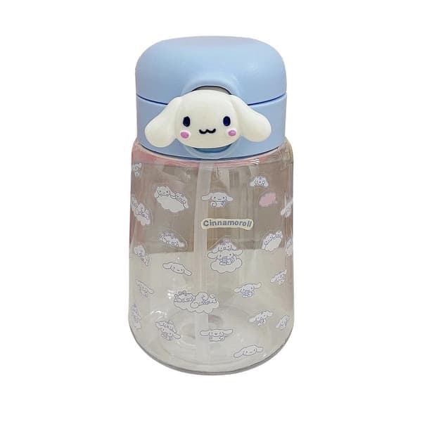400 ml sugerør vannkopp Cinnamoroll Kuromi Melody sugerør utendørs bærbar vannflaske kopp spiller C1v2