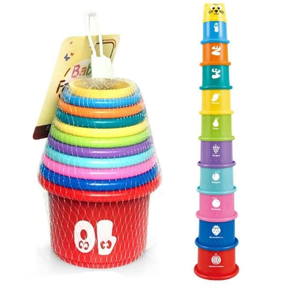 9-delt stablekopp Barn stabletårn stablekube Baby