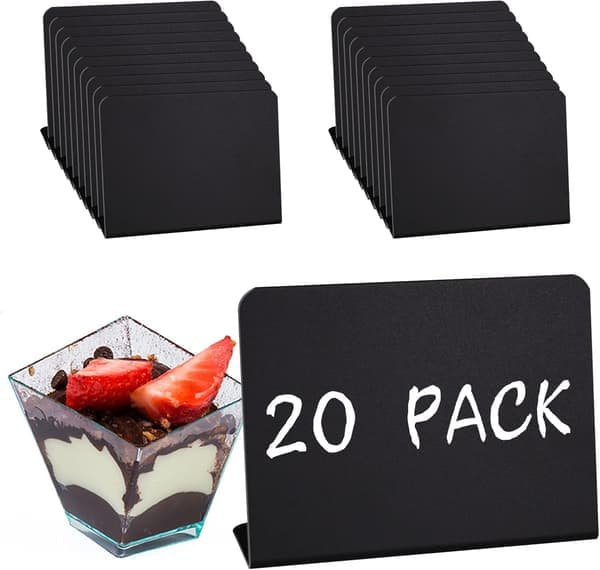 20 stk. Mini Tavler, Små Tavler for Merking