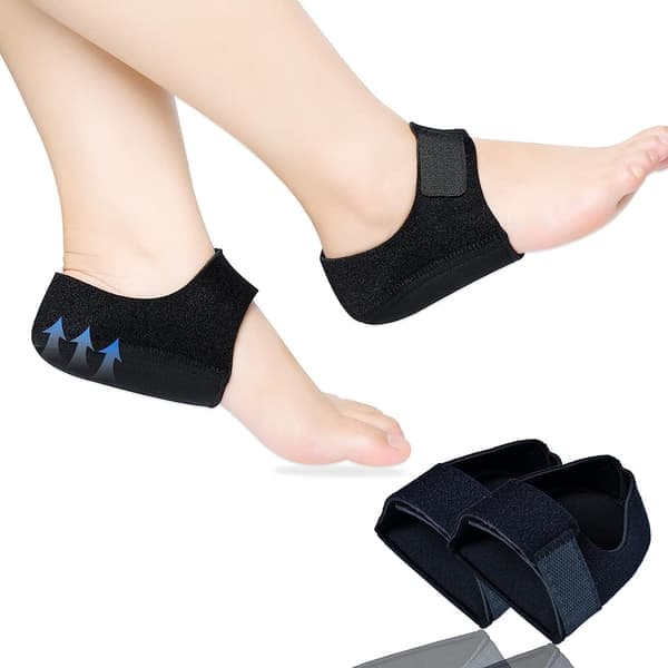 Hælputer, Gel Hælkopper, Hælstøtte for Plantar Fasciitt, Tørre Sprekkede Hæler, Hælplaster