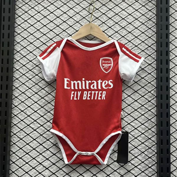 25-26 Arsenal F.C. Hjem Nyfødt Baby Jumpsuit Sparkedress Fotballdrakt Hjemme-FM-