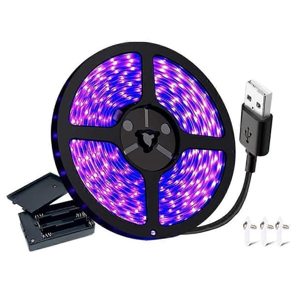 UV Svart Lys LED Stripe 385-400nm USB UV Led Lys Stripe Blacklight Lampe for Soverom Gobelin Post