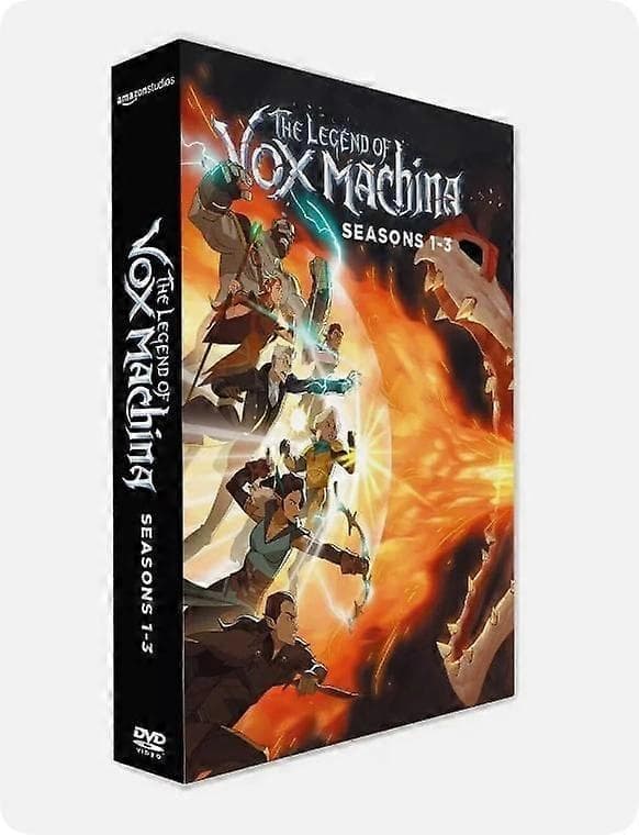 The Legend of Vox Machina Sesong 1-3 DVD 9-Disc Nytt Boksesett engelsk versjon