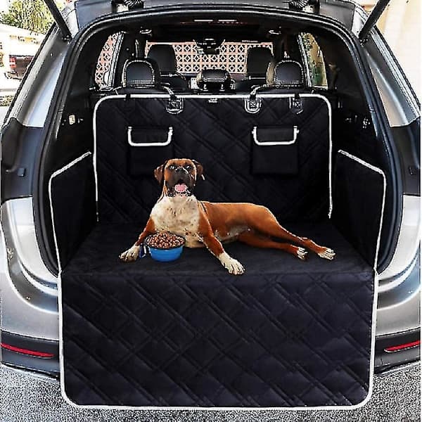 Tilbehør til hund i bil - Beskytter for hund i bil med universell sidebeskyttelse - Ekstra slitesterk beskyttelsesmatte for hund, 185 x 103 cm