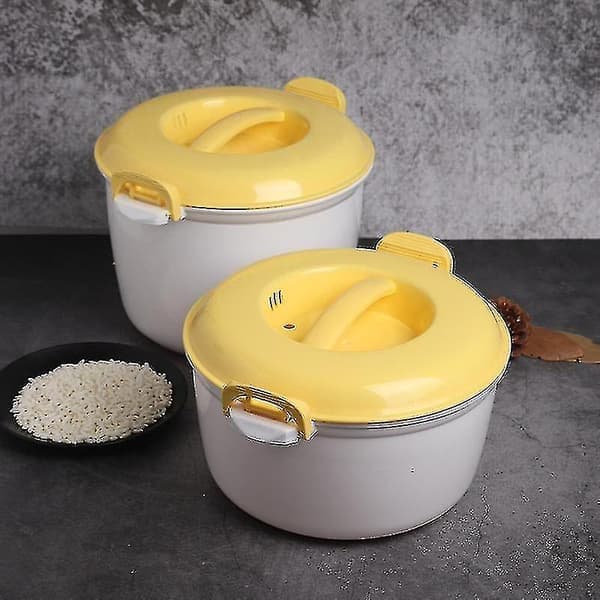 Bærbar Mikrobølgeovn Riskoker Multifunksjonell Steamer 2000ml