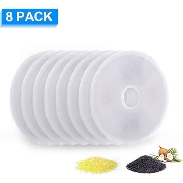 Erstatningsfiltre - PZCC - Kattevannfontene - 8 stk - Kompatibel med Catit Fleur - Luftfilter