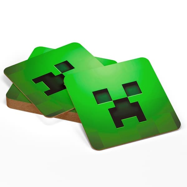 4-Pak - Glassbrikker Minecraft - Underlag til Glass