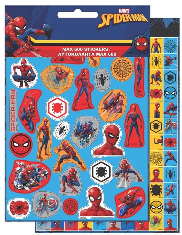 Spiderman Mörk 600-bitars klistermärke set