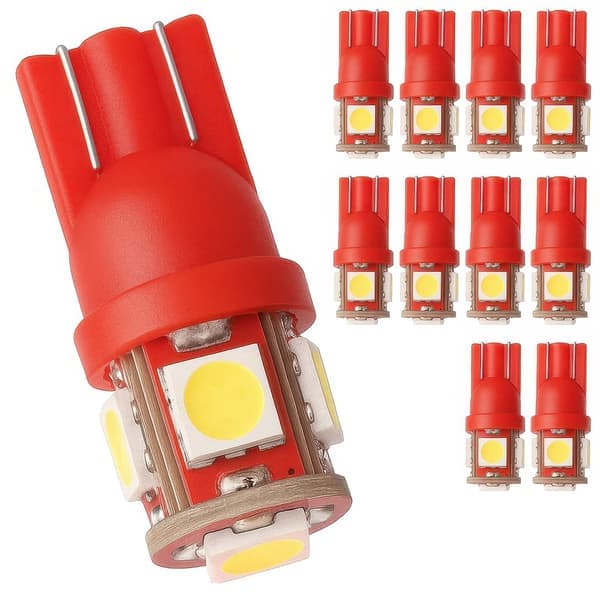10-Pack - T10 W5W Diodlampor - Bil LED-Ljus