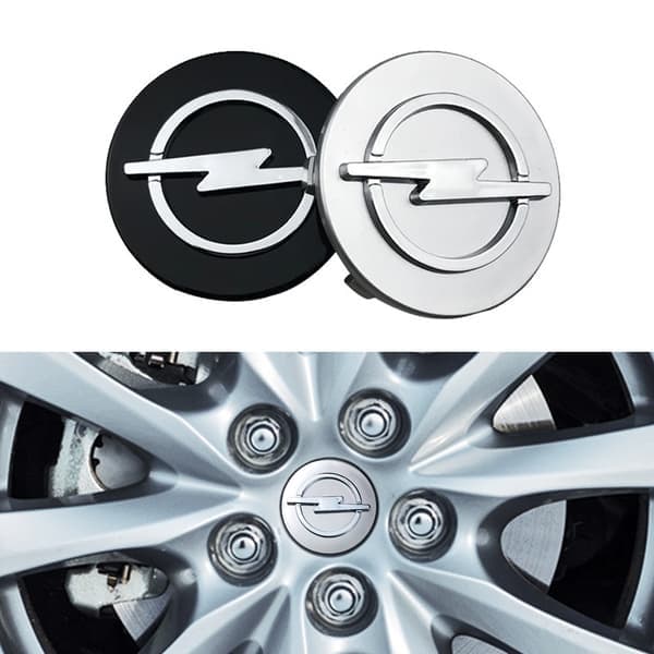 Opel Senterkopper / Hjulnav Bil Emblem - 4-pak