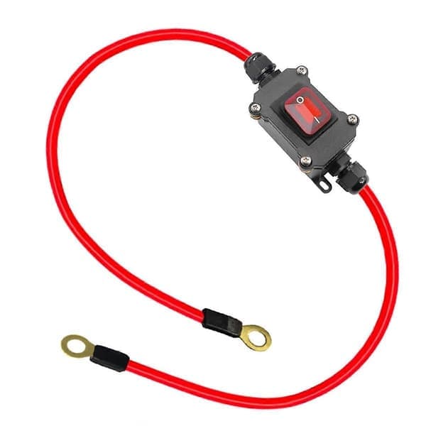 DC12V Inline Ledningsbryter DC12-24V DPST Dobbeltsidig Ledningsbryter 25A IP67 med På/Av Hurtigkobling/Di