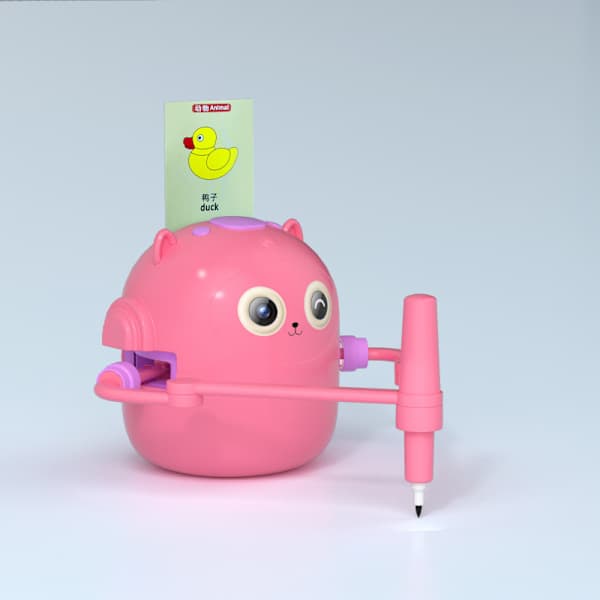 Interaktiv pedagogisk tegnerobot, 100 tegnekort, intelligent tegnerobot, tidlig pedagogisk tegnerobot