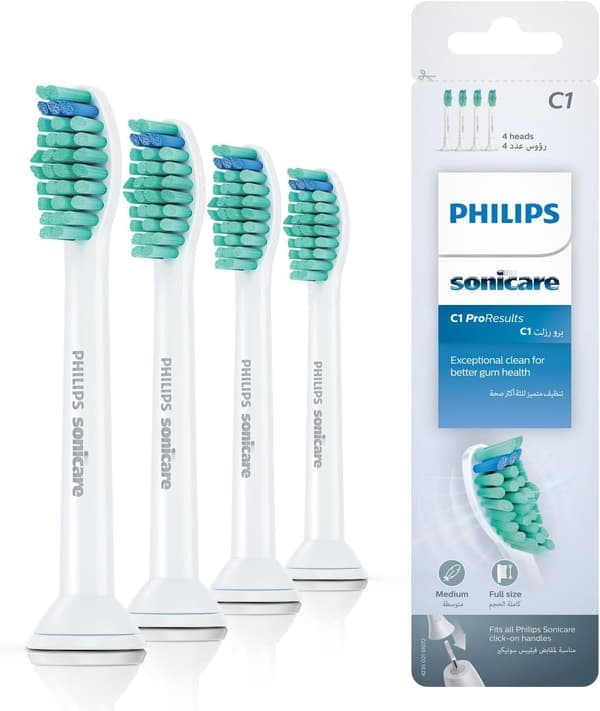 4 erstatningsbørstehoder til Philips Sonicare - Ny og gammel emballasje sendes tilfeldig