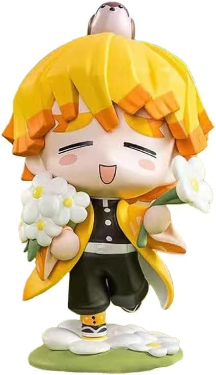Figurer Kanroji Mitsuri Søt Mini Q Figur Kanroji Mitsuri Actionfigur PVC Statue Modell Figur Ornamenter for Anime Fans Samleobjekter