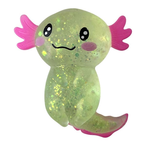 Glitter Axolotler Leker Stress Relief Leke Søt Axolotler Leke Myk Stress Leke Axolotler Elastiske Fidget Leker For Barn Og Voksne Flye2485